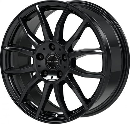 Proline AX100 black glossy 7x17 ET40 - LK4/100 ML63.3