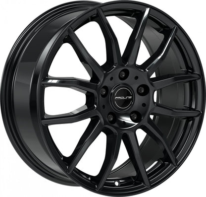 Proline AX100 black glossy 7x17 ET32 - LK4/108 ML74.1