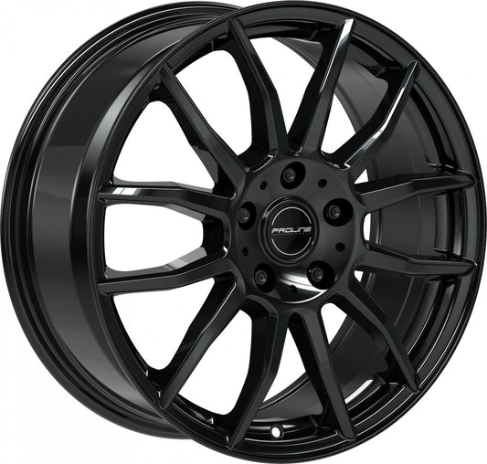 Proline AX100 black glossy 7x17 ET40 - LK5/112 ML66.5