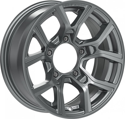 Proline PXJ matt grey Alufelge 6x15 Zoll ET5 LK 5x139.7 ML108.1 – Bild 3
