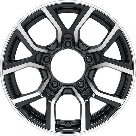 Proline PXJ black polished 6x15 ET5 - LK5/139.7 ML108.1