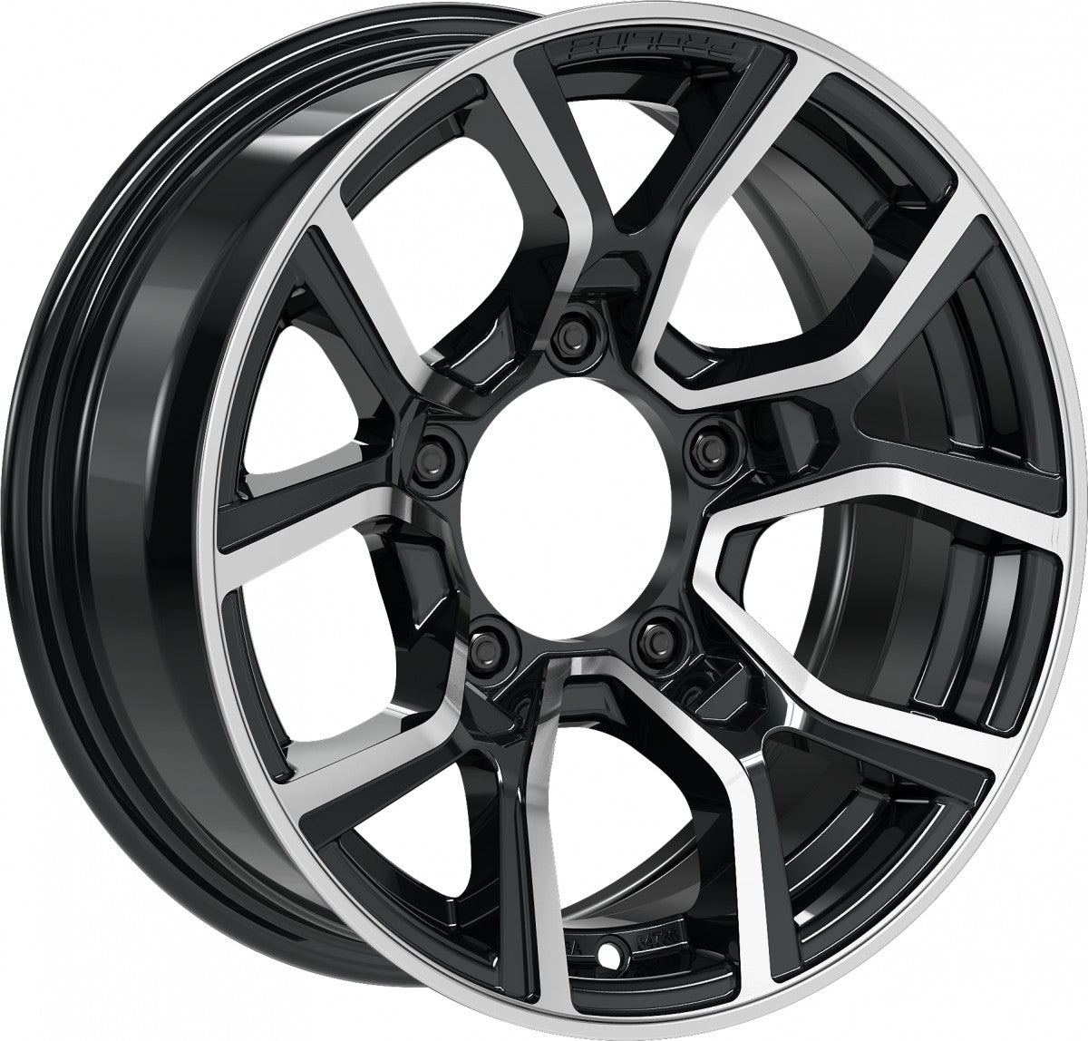Proline PXJ black polished Alufelge 6x15 Zoll ET5 LK 5x139.7 ML108.1 – Bild 3