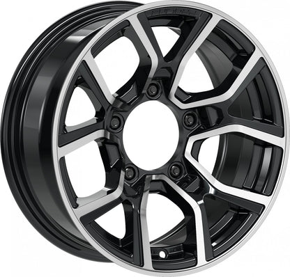 Proline PXJ black polished 6x15 ET5 - LK5/139.7 ML108.1