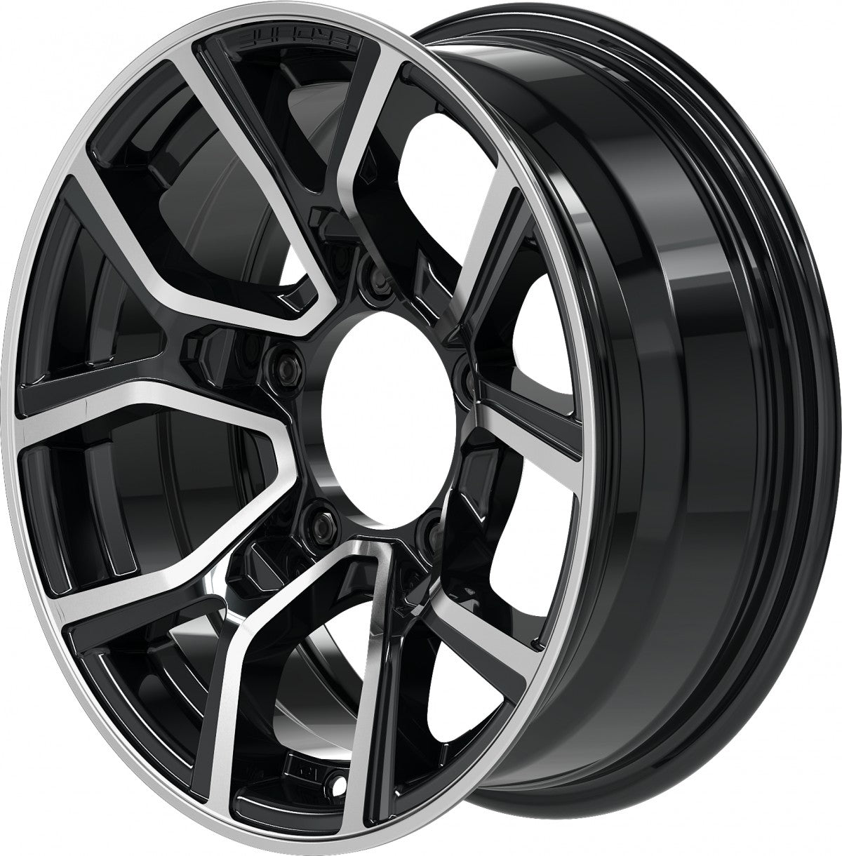 Proline PXJ black polished 6x15 ET5 - LK5/139.7 ML108.1