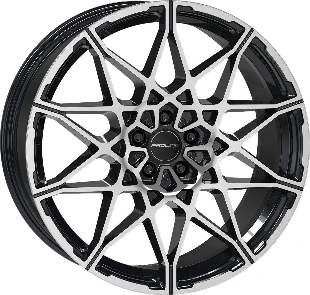 Proline PCM black polished Alufelge 9.5x21 Zoll ET20 LK 5x112 ML66.5