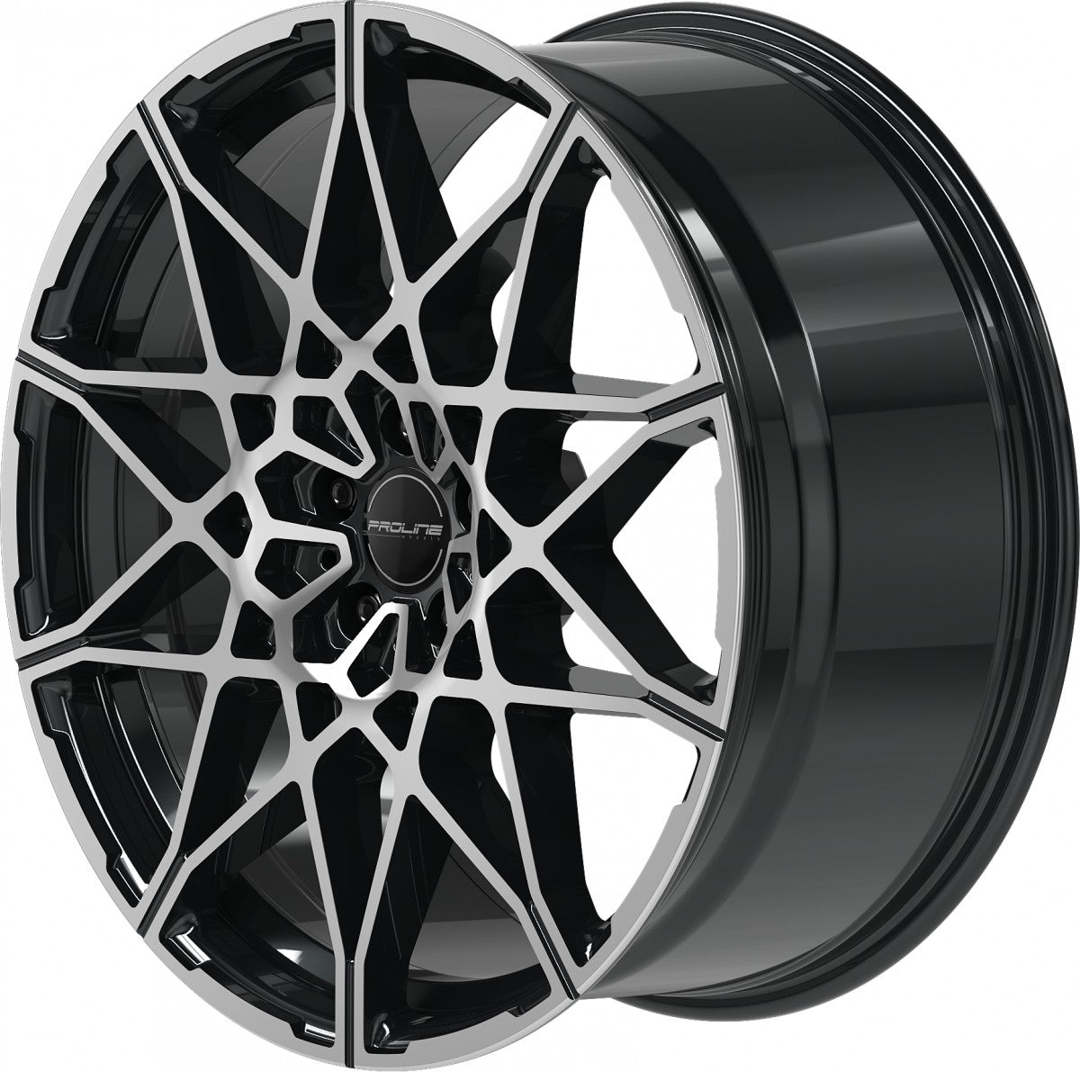 Proline PCM black polished 9.5x21 ET20 - LK5/112 ML66.5
