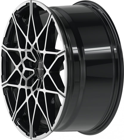 Proline PCM black polished 9.5x21 ET20 - LK5/112 ML66.5