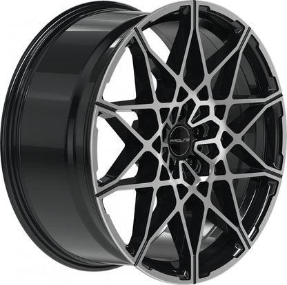 Proline PCM black polished 9.5x21 ET36 - LK5/112 ML66.5