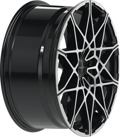 Proline PCM black polished 9.5x21 ET36 - LK5/112 ML66.5