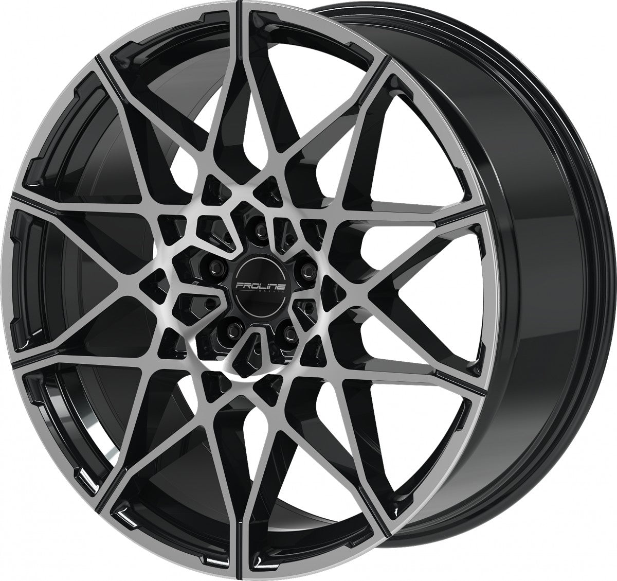 Proline PCM black polished 9.5x21 ET36 - LK5/112 ML66.5