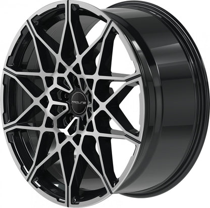 Proline PCM black polished 9.5x21 ET36 - LK5/112 ML66.5