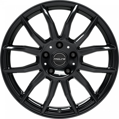 Proline AX100 black glossy 8x20 ET48 - LK5/112 ML66.5