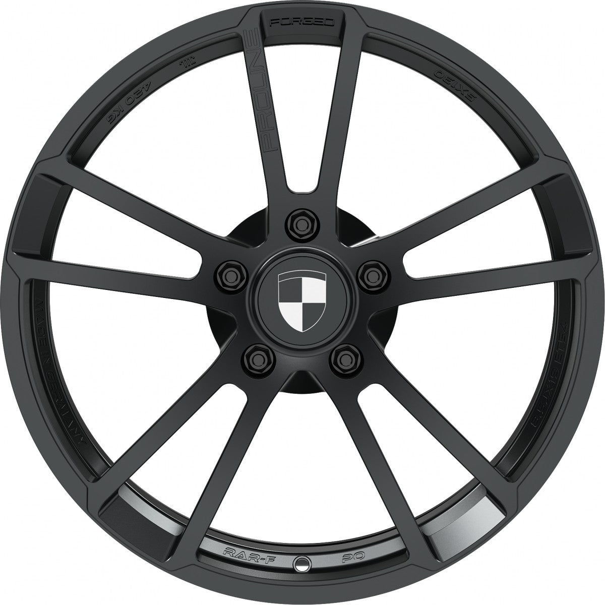 Proline RAR3 forged black matt 10x19 ET42 - LK5/130 ML71.6