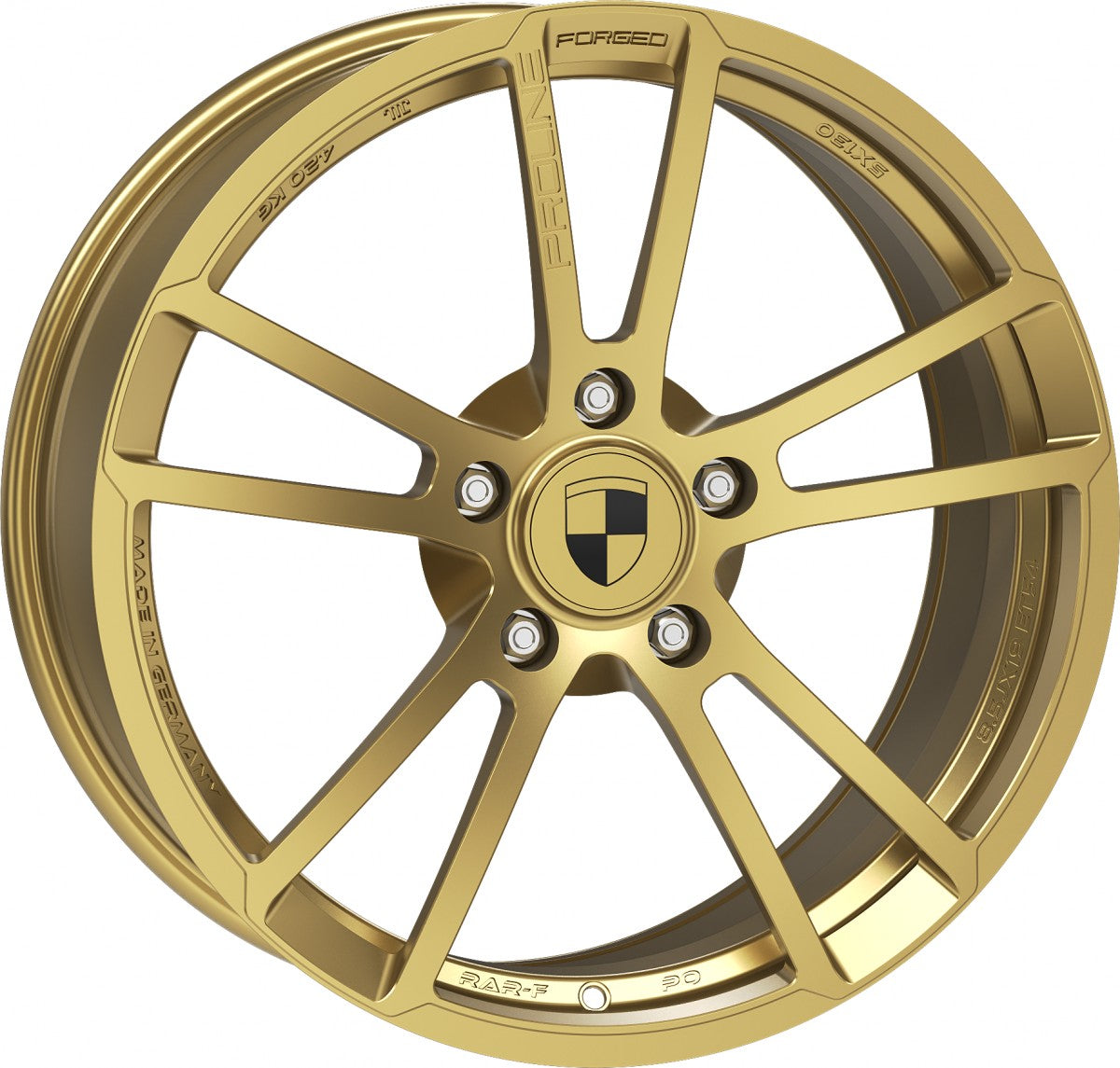 Proline RAR3 forged aurum matt Alufelge 10x19 Zoll ET42 LK 5x130 ML71.6
