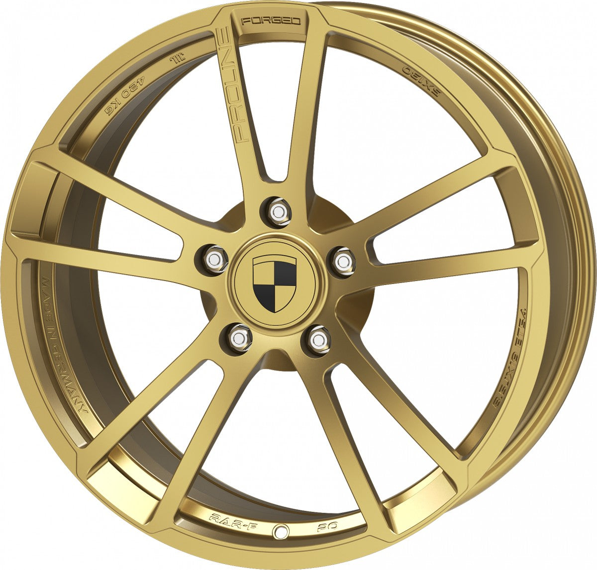 Proline RAR3 forged aurum matt Alufelge 10x19 Zoll ET42 LK 5x130 ML71.6 – Bild 7