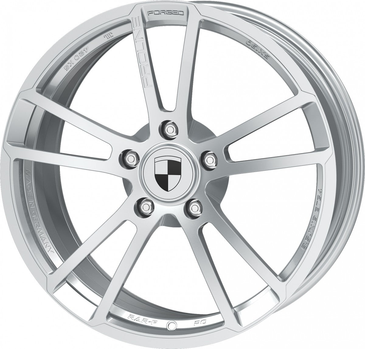 Proline RAR3 forged speed silver Alufelge 11x19 Zoll ET67 LK 5x130 ML71.6 – Bild 7