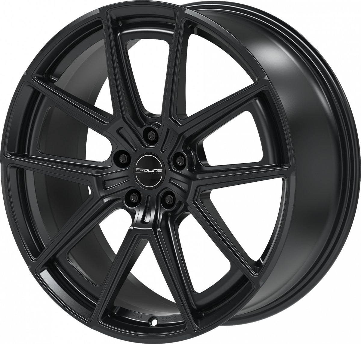 Proline PF25 forged black matt Alufelge 9.5x20 Zoll ET42 LK 5x112 ML66.5 – Bild 8