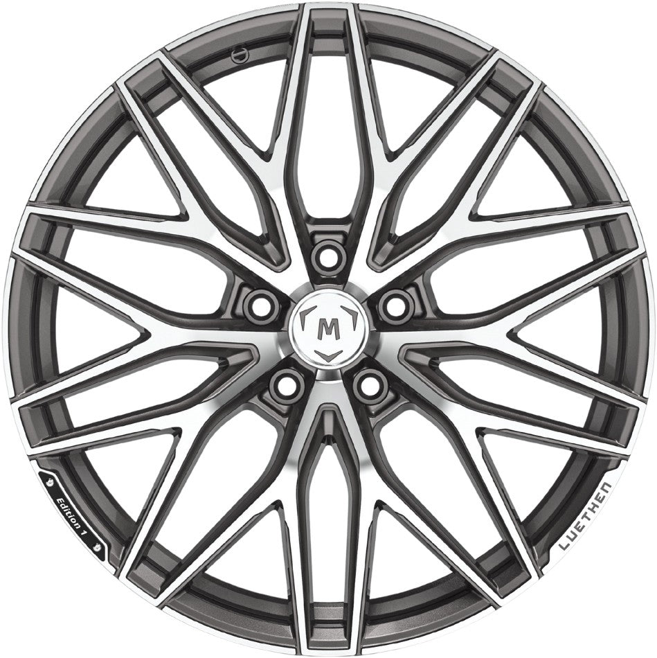 Luethen Edition 1 platinum polished Alufelge 10.5x20 Zoll ET20 LK 5x112 ML66.6 – Bild 2