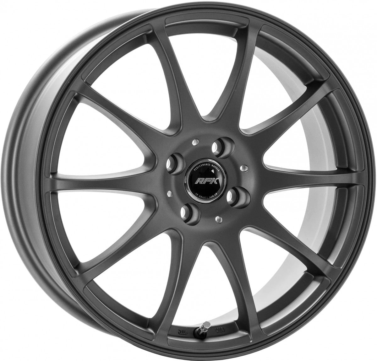 RFK Wheels SLS401 matt graphite 7x17 ET39 - LK4/100 ML56.1