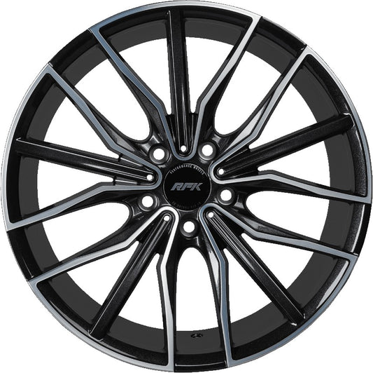 RFK Wheels GLS301 metallic black machined 8.5x19 ET35 - LK5/120 ML82