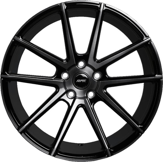 RFK Wheels GLS302 gloss black brushed 8.5x19 ET35 - LK5/112 ML57.1