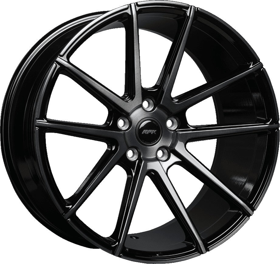 RFK Wheels GLS302 gloss black brushed 9.5x19 ET35 - LK5/120 ML74.1
