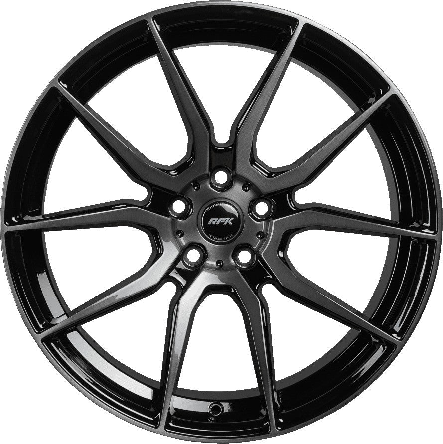 RFK Wheels GLS303 gloss black brushed 9x20 ET35 - LK5/120 ML64.1