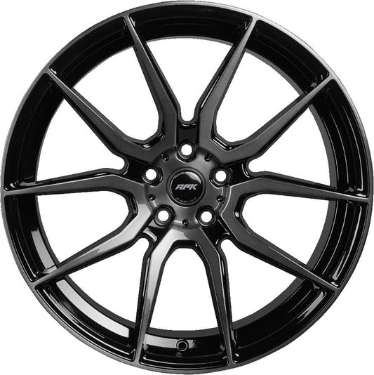RFK Wheels GLS303 gloss black brushed Alufelge 9x20 Zoll ET35 LK 5x120 ML72.6