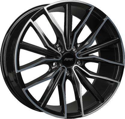 RFK Wheels GLS301 metallic black machined 9.5x19 ET35 - LK5/108 ML60.1
