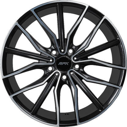 RFK Wheels GLS301 metallic black machined 9.5x19 ET35 - LK5/112 ML66.5