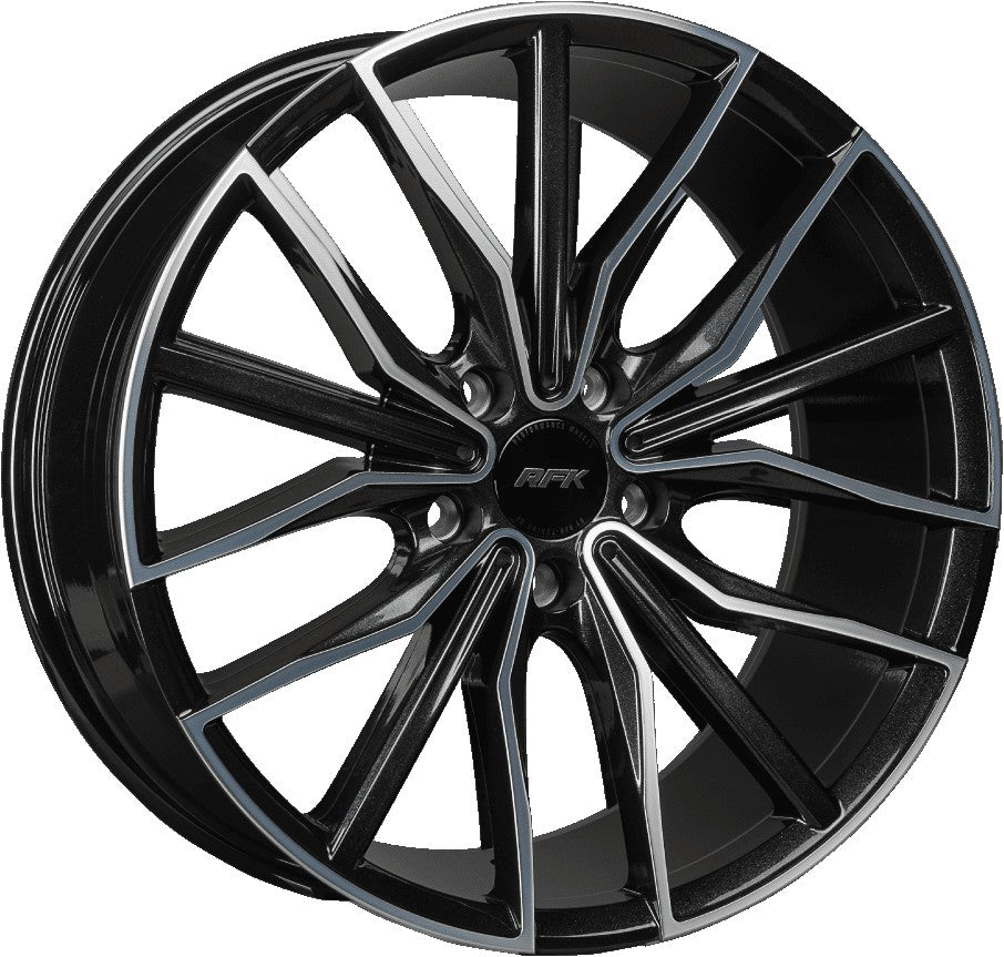 RFK Wheels GLS301 metallic black machined 9.5x19 ET35 - LK5/120 ML74.1