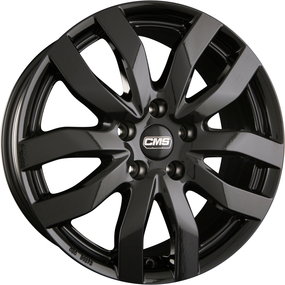 CMS C22 CBG Schwarz Glanz Alufelge 7.5x17 Zoll ET47 LK 5x114.3 ML60.1 – Bild 2