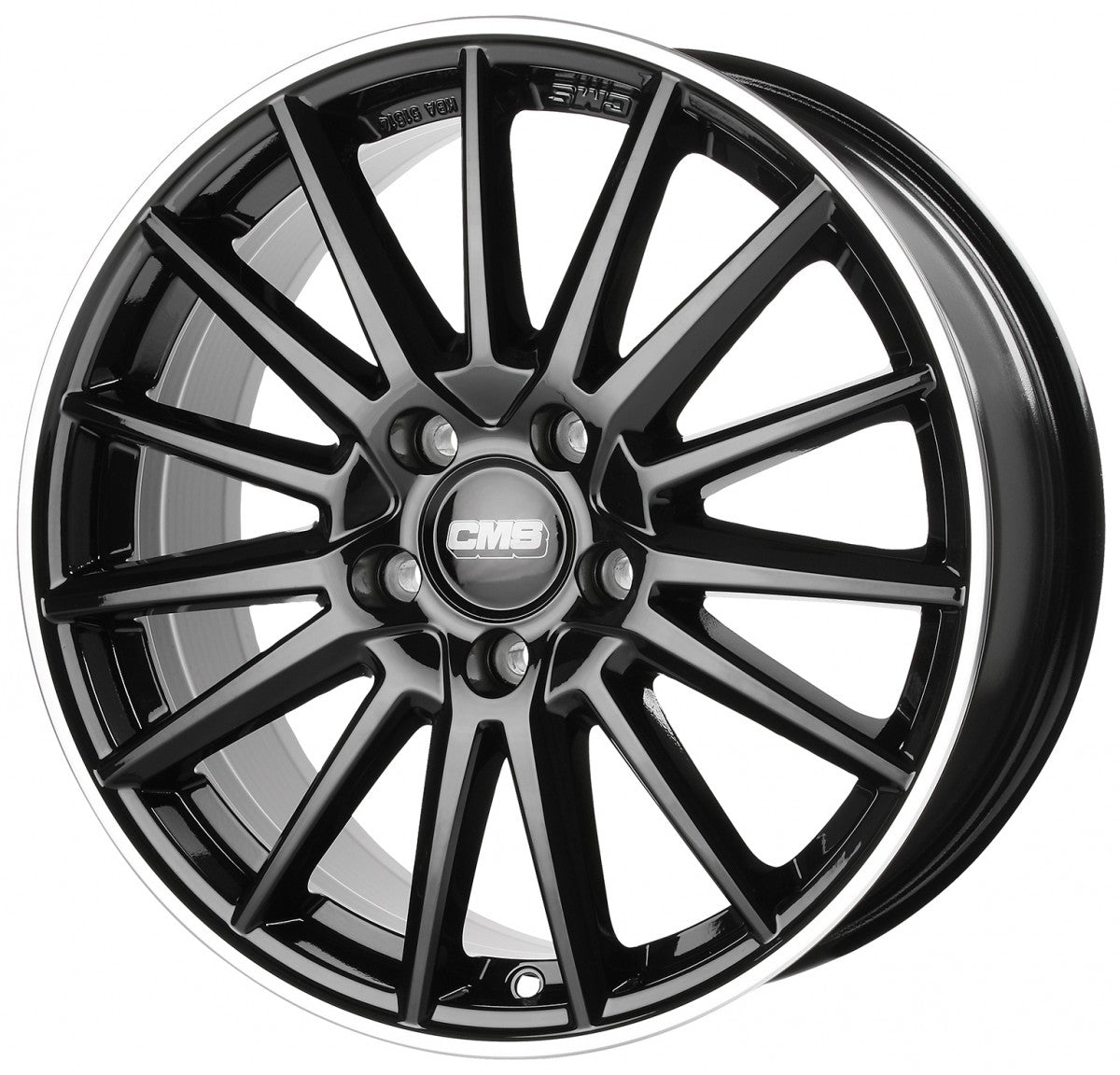CMS C23 diamond rim black 8x18 ET48.1 - LK5/112 ML66.5
