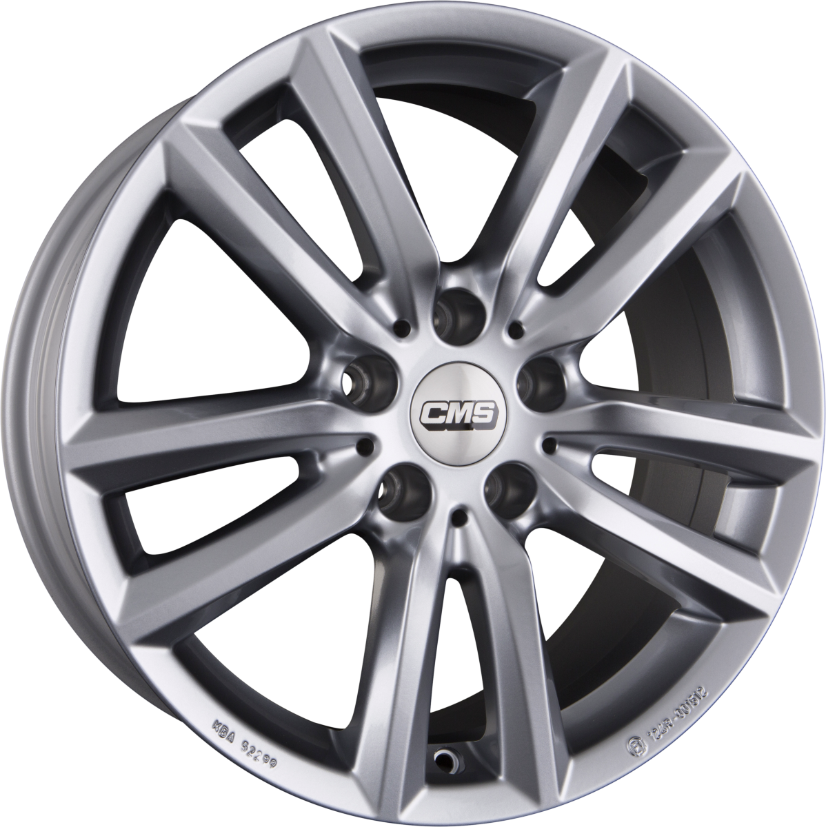 CMS C27 racing silver Alufelge 7.5x17 Zoll ET27 LK 5x112 ML66.5 – Bild 7