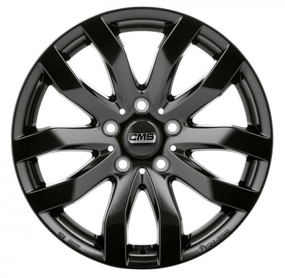 CMS C22 complete black glossy Alufelge 7x16 Zoll ET45 LK 5x114.3 ML64.1 – Bild 2