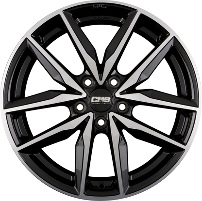 CMS C28 diamond black Alufelge 7x17 Zoll ET48 LK 5x108 ML65.1 – Bild 8