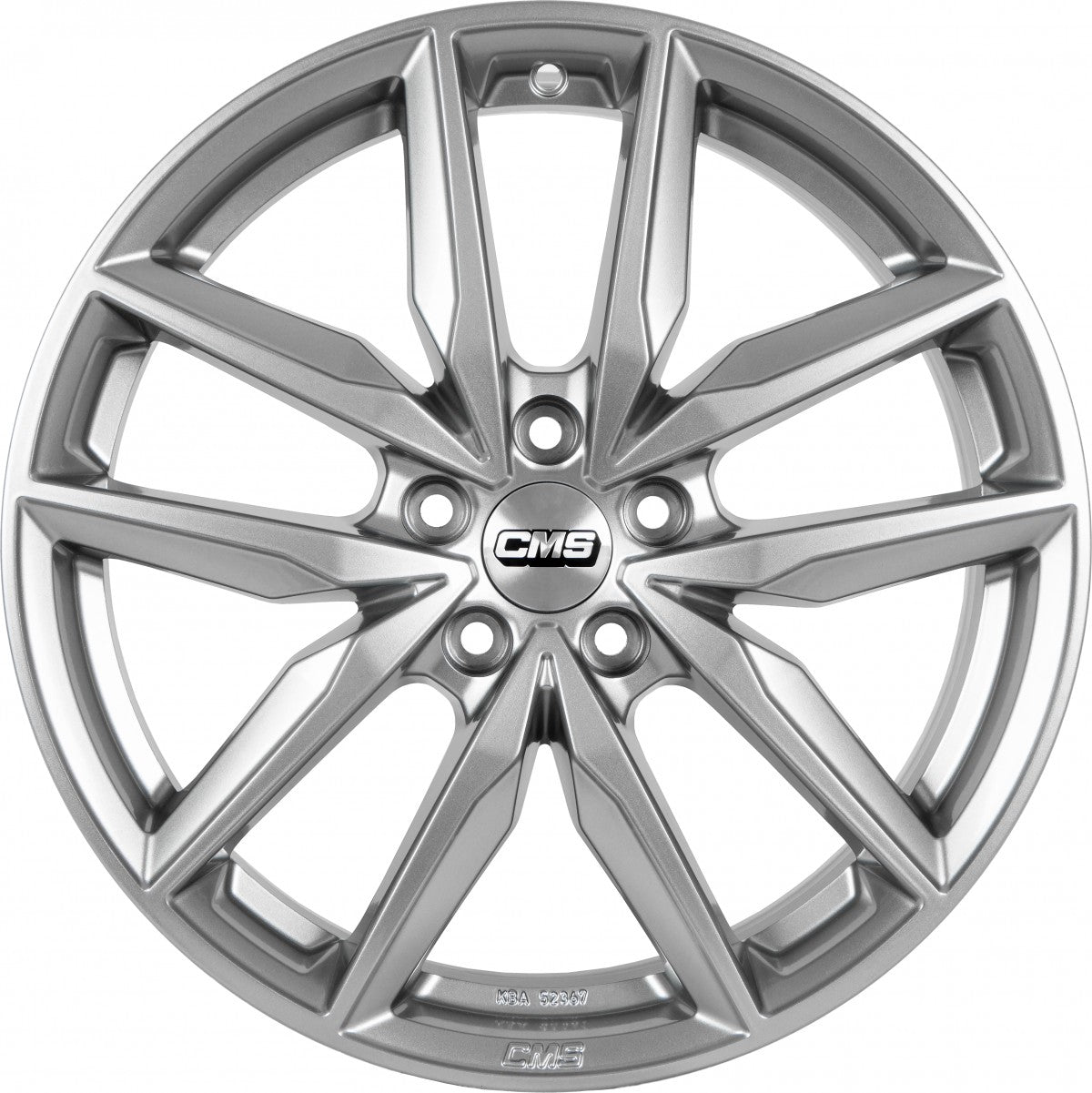 CMS C28 racing silver Alufelge 7.5x19 Zoll ET40 LK 5x100 ML57.1 – Bild 2