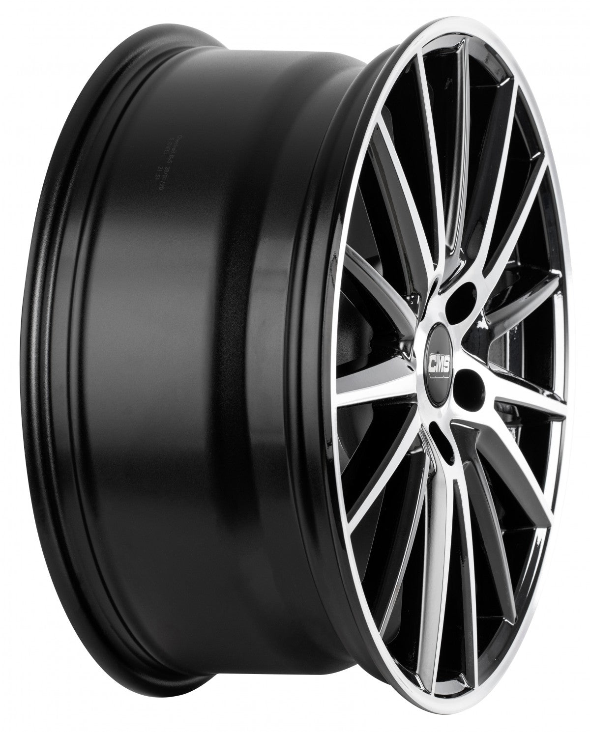 CMS C23 diamond black gloss 8x20 ET27.1 - LK5/112 ML66.5