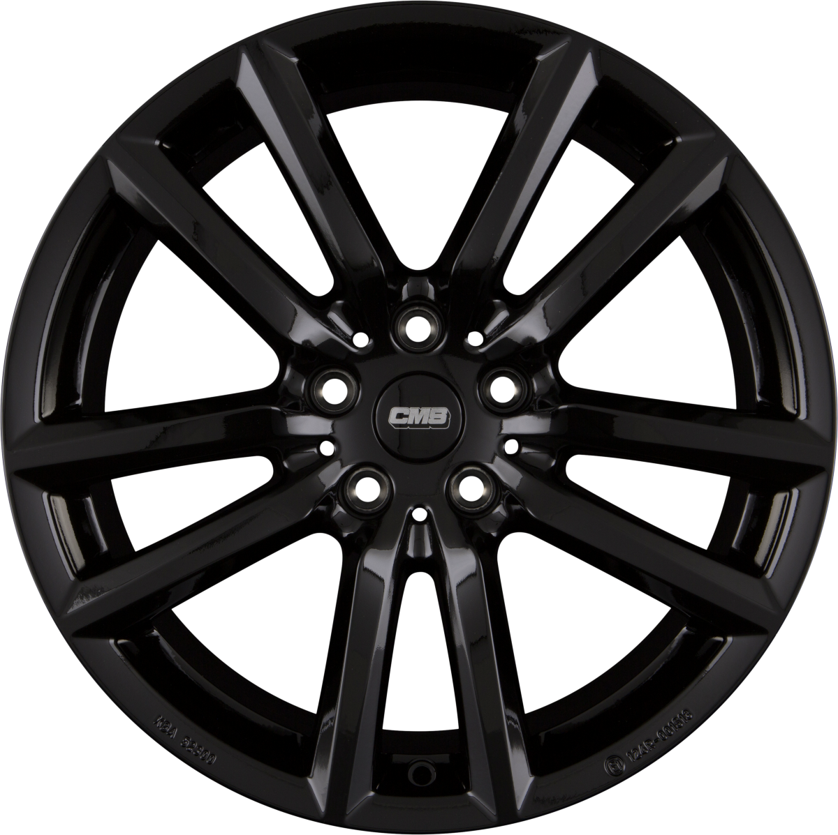 CMS C27 complete black gloss Alufelge 7x17 Zoll ET35 LK 5x114.3 ML60.1 – Bild 8