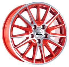 CMS C23 diamond red gloss Alufelge 6x15 Zoll ET47 LK 4x100 ML54.1
