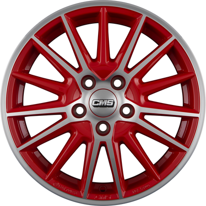 CMS C23 diamond red gloss Alufelge 6.5x16 Zoll ET47.5 LK 4x108 ML63.4 – Bild 4