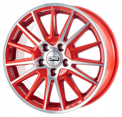 CMS C23 diamond red gloss Alufelge 6.5x16 Zoll ET47.5 LK 4x108 ML63.4 – Bild 3