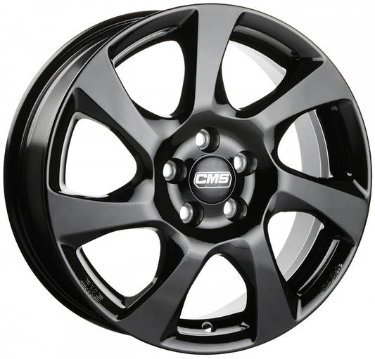 CMS C24 complete black gloss 6.5x16 ET45 - LK5/108 ML63.4