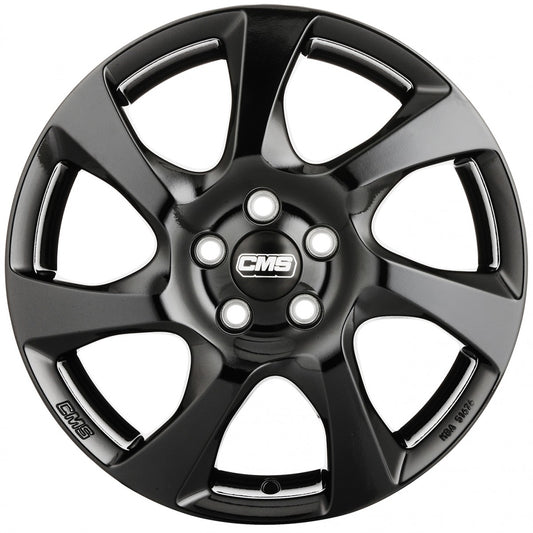 CMS C24 complete black gloss 6.5x16 ET45 - LK5/108 ML63.4