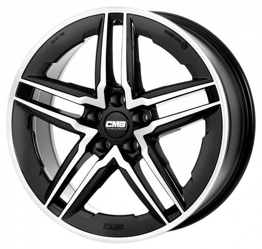 CMS C29-Aero diamond black gloss Alufelge 8.5x18 Zoll ET44 LK 5x112 ML66.5