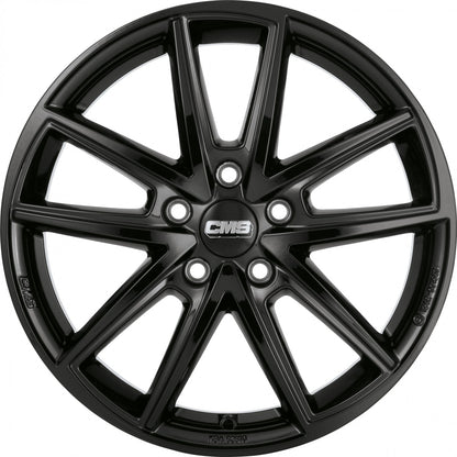 CMS C30 complete black gloss 7x17 ET47.5 - LK5/108 ML63.4