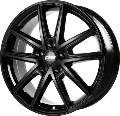 CMS C30 complete black gloss 7x17 ET47.5 - LK5/108 ML63.4