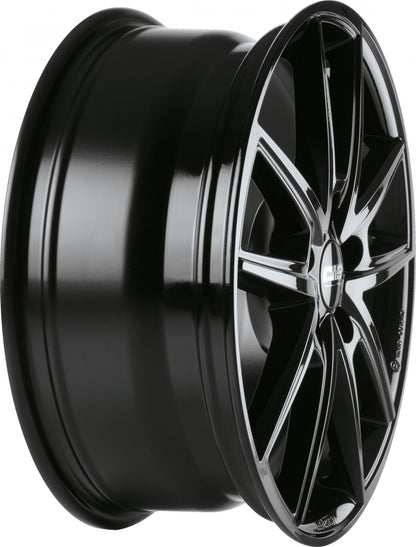 CMS C30 complete black gloss 7x17 ET47.5 - LK5/108 ML63.4