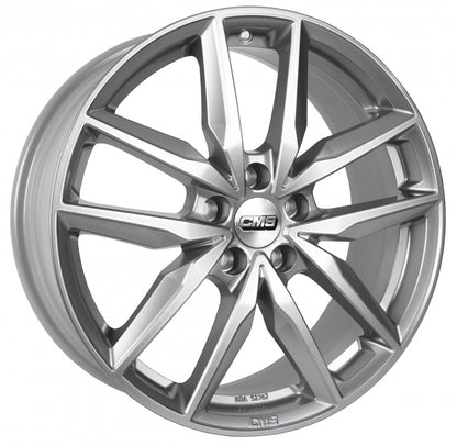 CMS C28 racing silver Alufelge 7.5x19 Zoll ET50 LK 5x100 ML57.1
