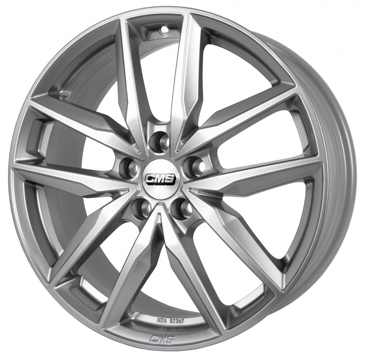 CMS C28 racing silver Alufelge 7.5x19 Zoll ET50 LK 5x100 ML57.1 – Bild 3